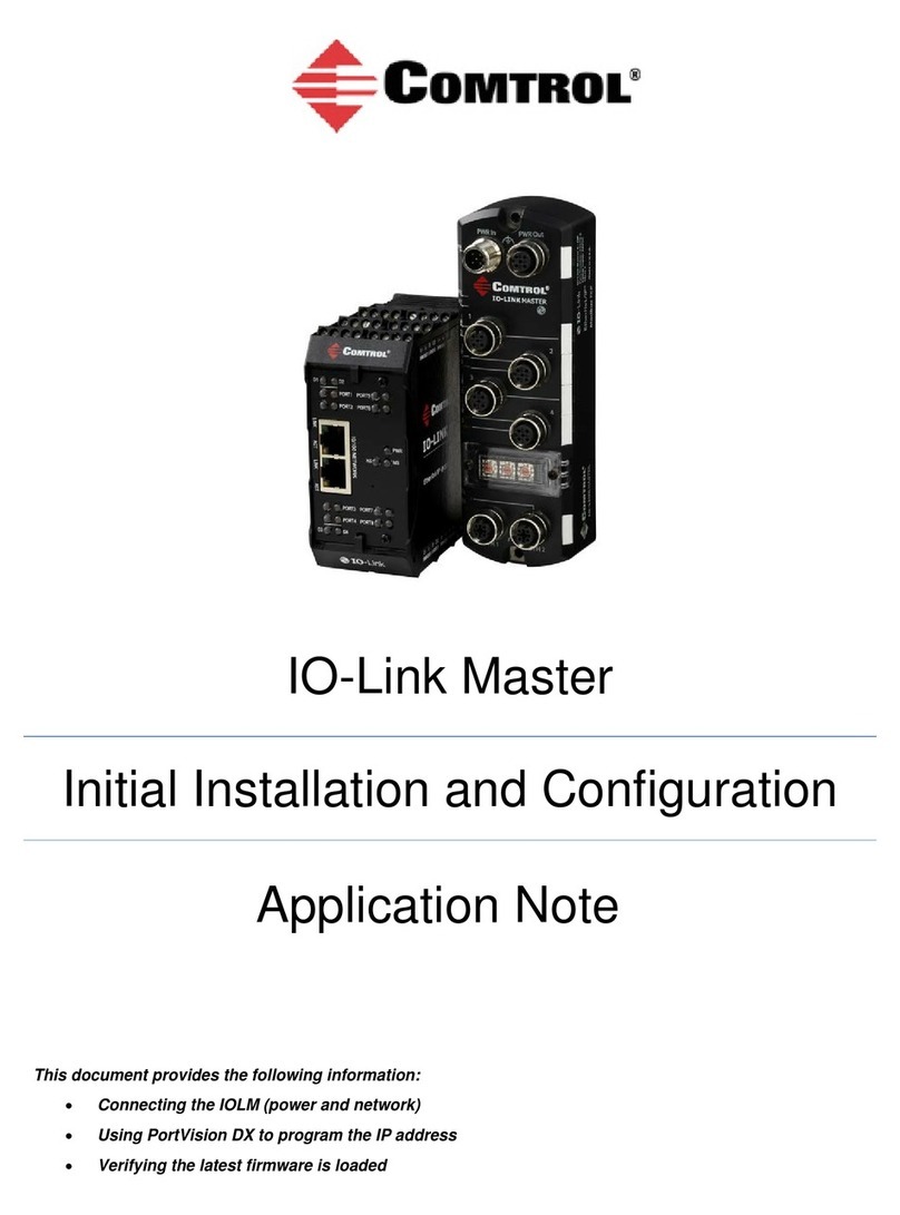Comtrol IO-Link Master Series Initial Installation and Configuration