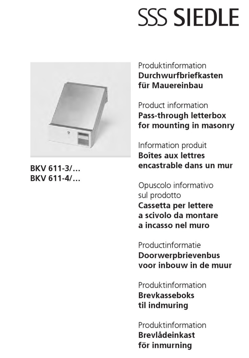 SSS Siedle BKV 611-3 Series User manual