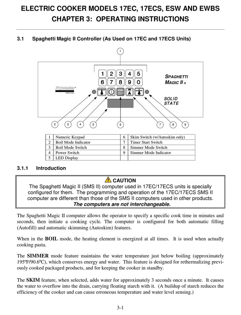 Frymaster 17ECS User manual