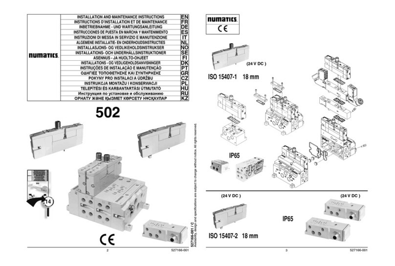 Asco Numatics 502 User manual