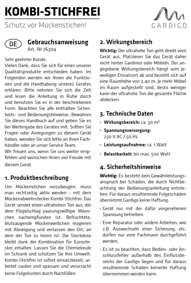 Gardigo 76304 Instructions for use