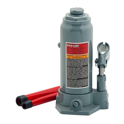Pro-Lift B-002NC Operating instructions & parts manual