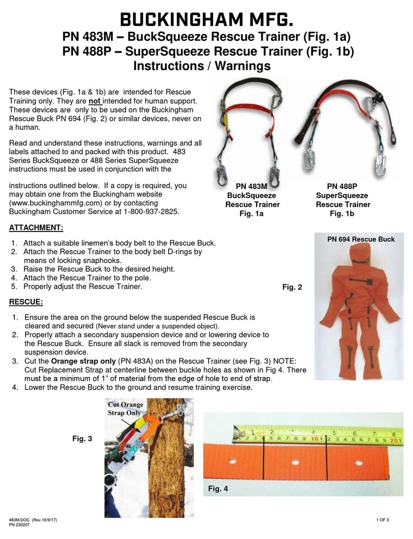 BUCKINGHAM MFG BuckSqueeze 483M Product manual