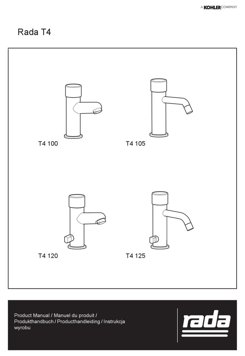 Kohler Rada T4 Series User manual