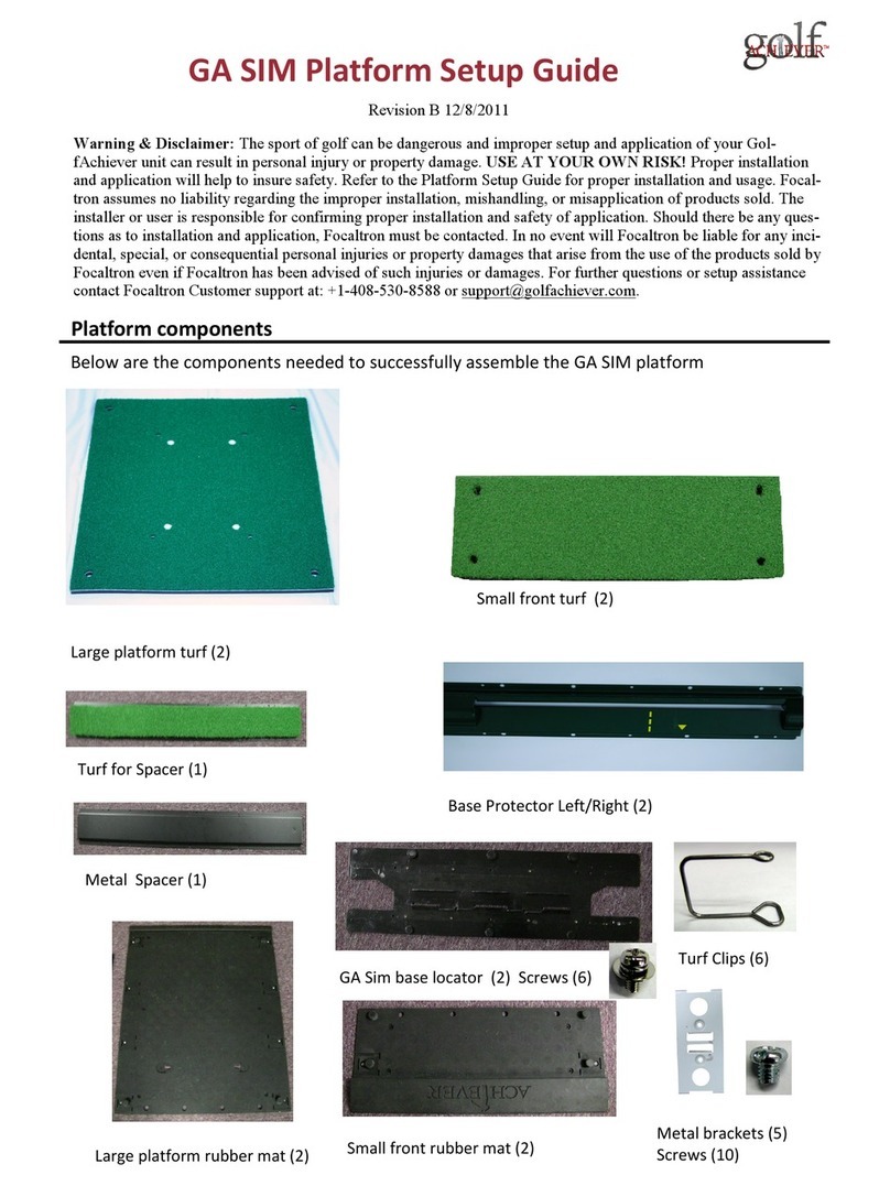 GolfAchiever GA SIM User manual