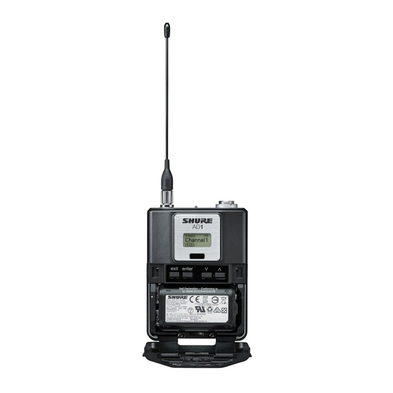 Shure AD1 User manual