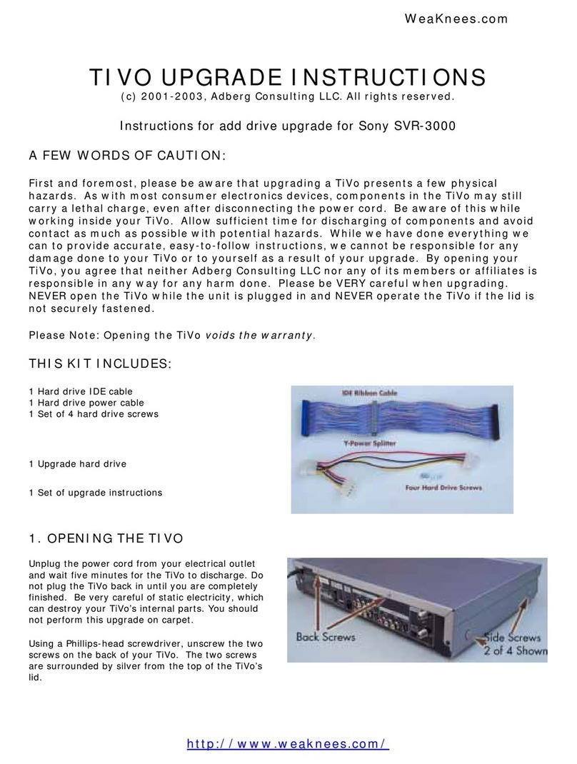 Sony SVR-3000 - Digital Network Recorder Quick start guide