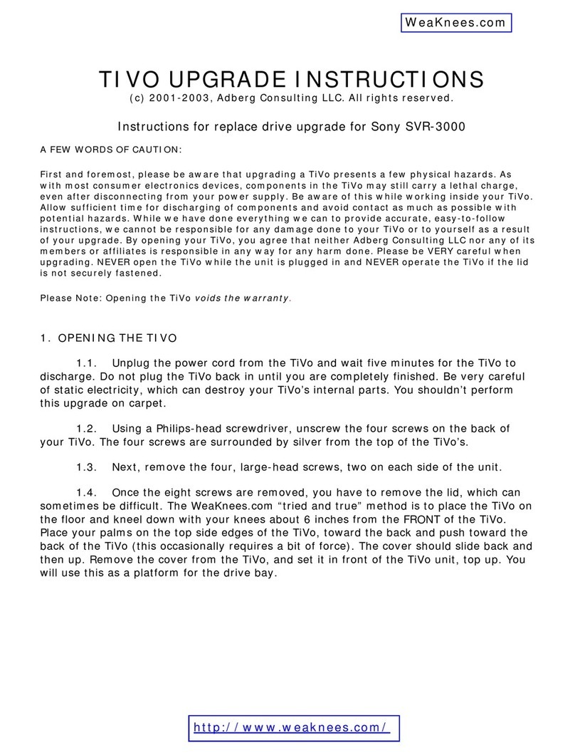 Sony SVR-3000 - Digital Network Recorder Quick start guide