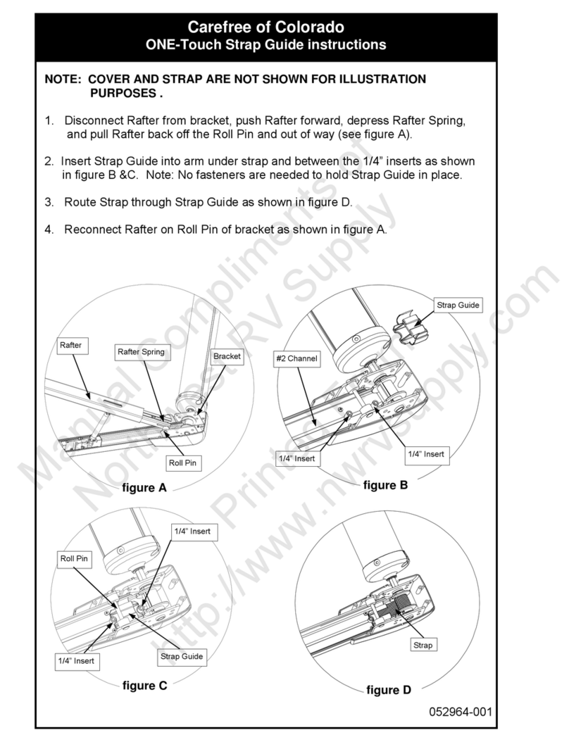 Carefree of Colorado ONE-Touch User manual Carefree of Colorado ONE-Touch User manual