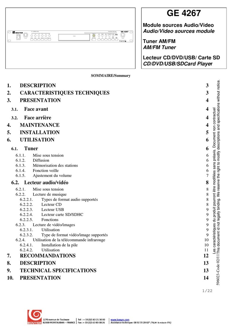Bouyer GE 4267 manual