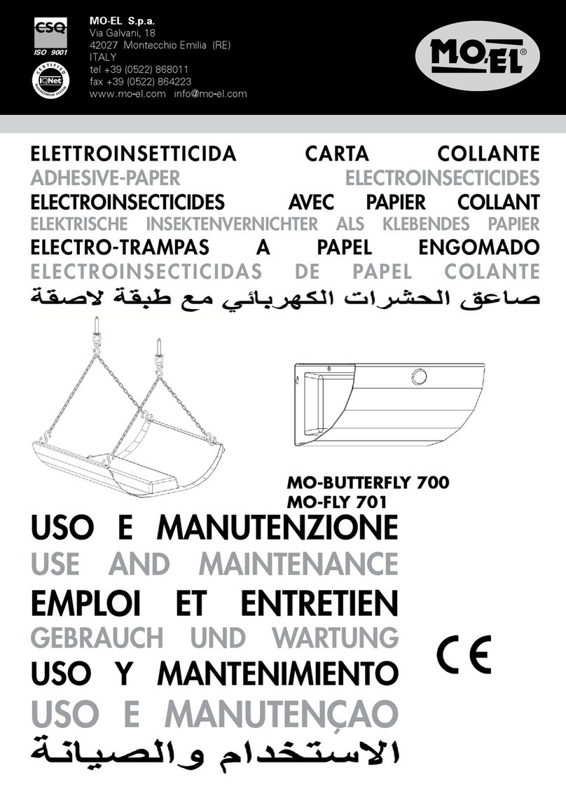 MO-EL MO-BUTTERFLY 700 Use and maintenance
