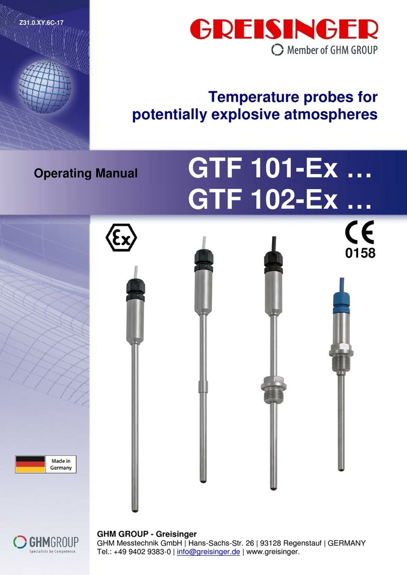 GHM Greisinger GTF 101-Ex Series User manual