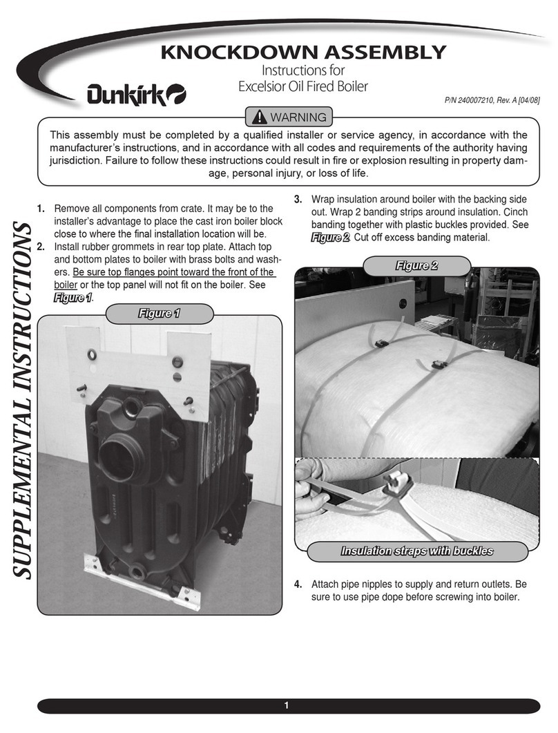 Dunkirk EXCELSIOR Series instructions Dunkirk EXCELSIOR Series instructions