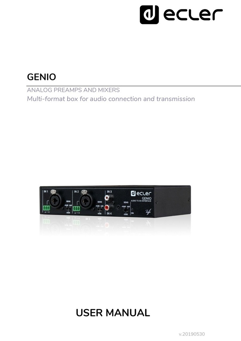 Ecler GENIO user manual
