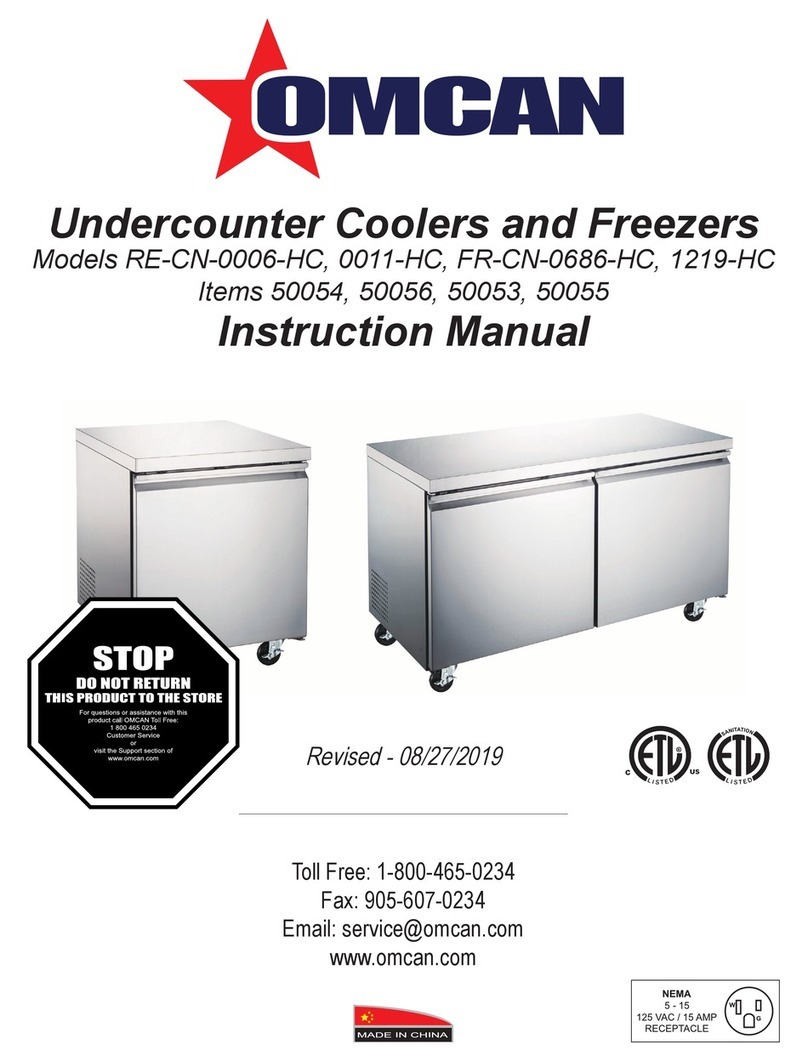 Omcan RE-CN-0006-HC instruction manual