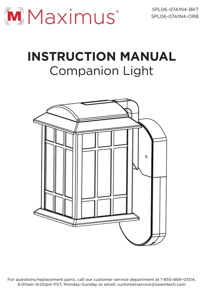 Maximus Companion Light SPL06-07A1N4-BKT User manual