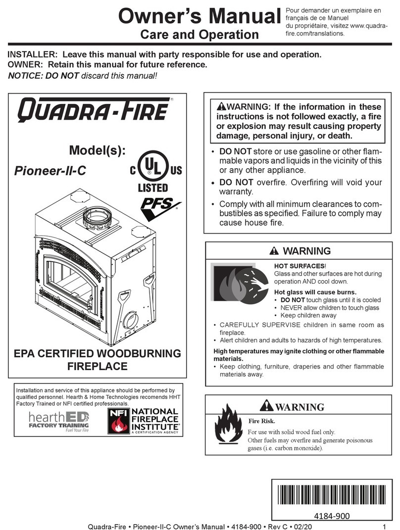 Quadra-Fire Pioneer-II-C owner's manual