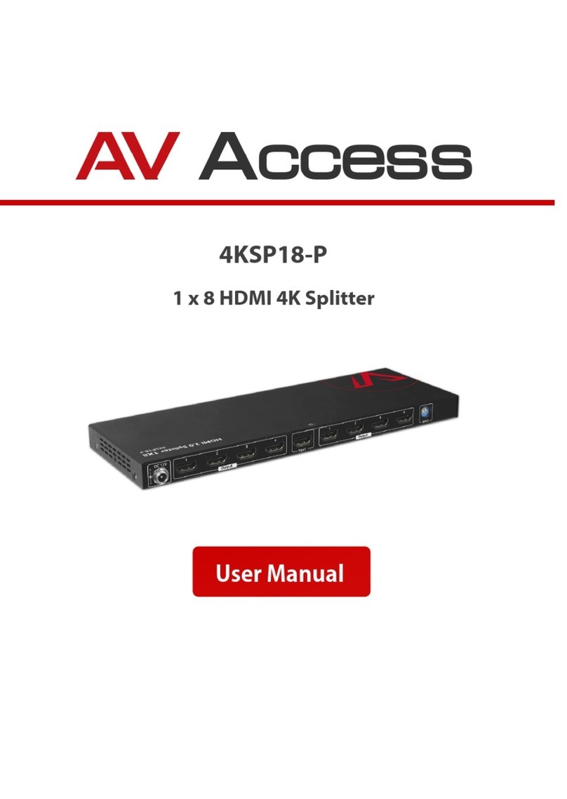 AV Access 4KSP18-P user manual