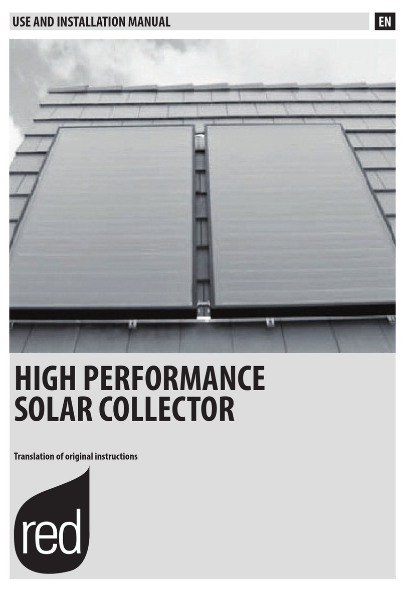 RED HIGH PERFORMANCE SOLAR COLLECTOR TRANSLATION OF ORIGINAL INSTRUCTIONS