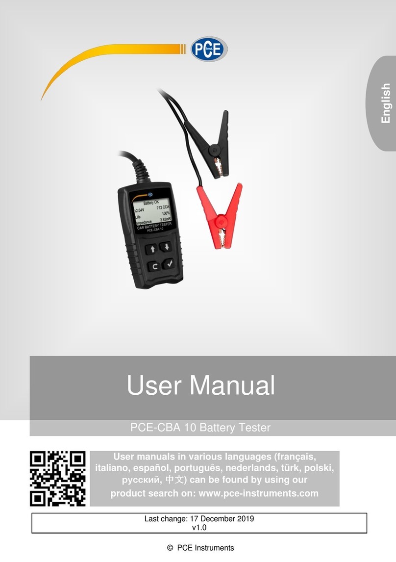 PCE Health and Fitness PCE-CBA 10 user manual