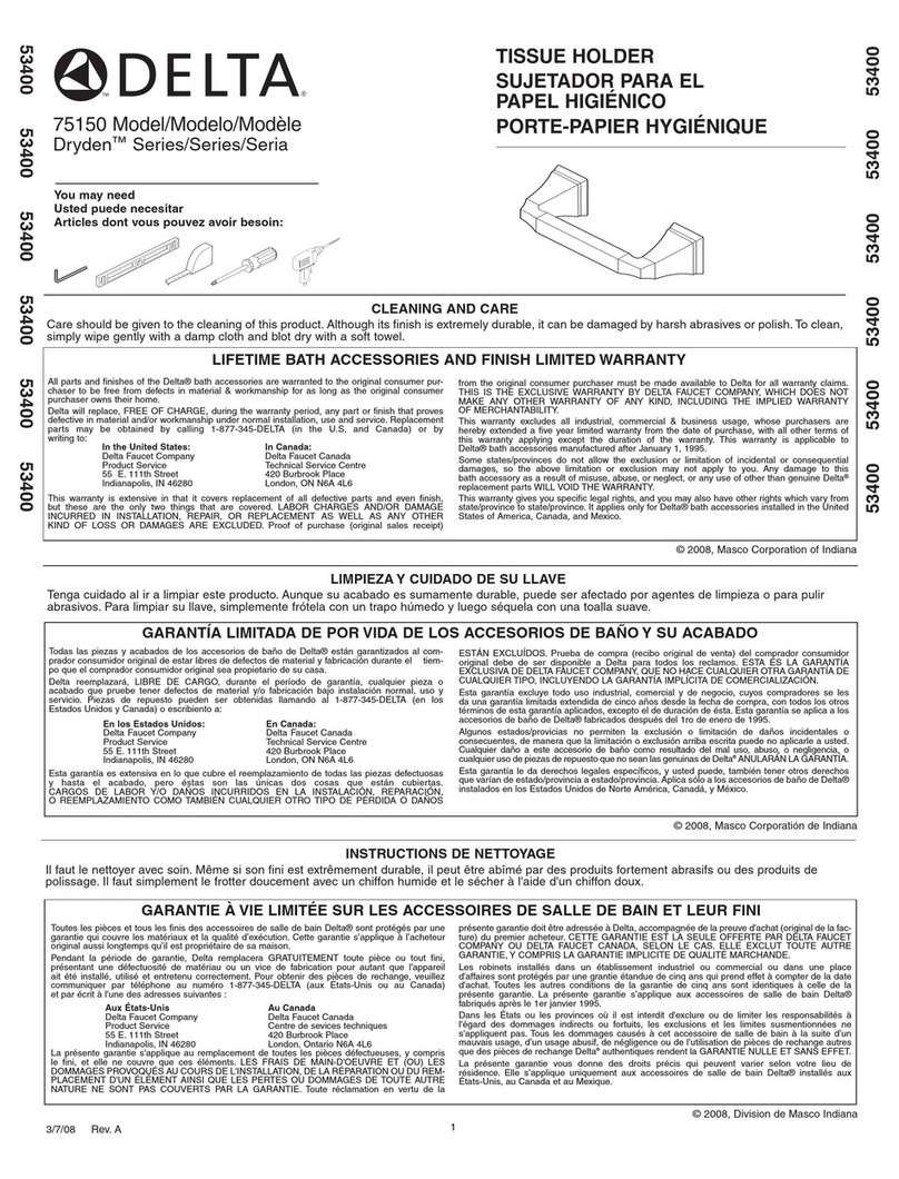 Delta Dryden Series quick start guide