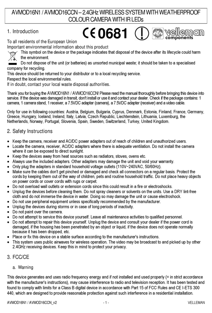 Velleman AVMOD16CCN manual