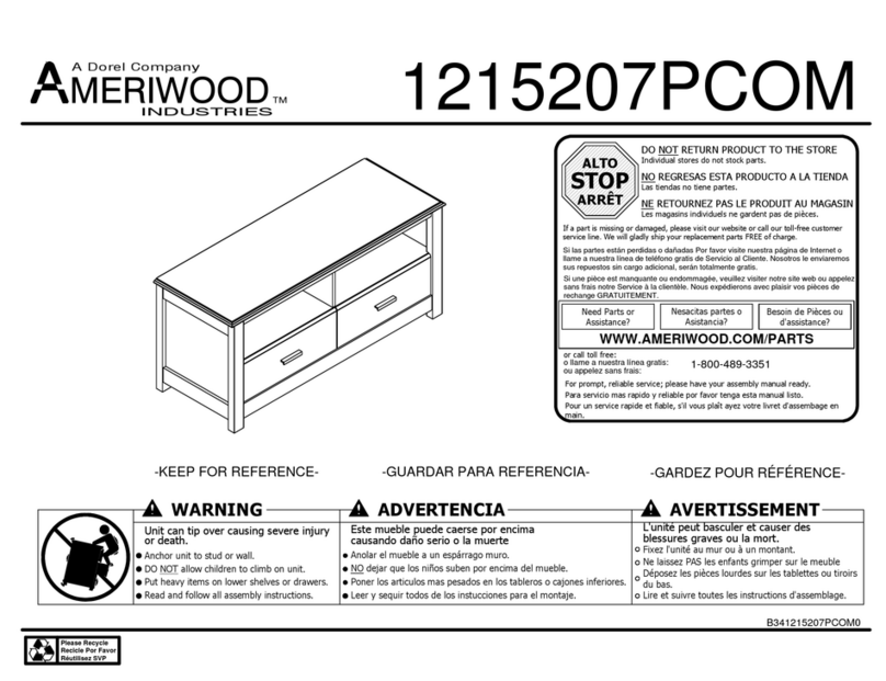 Ameriwood 1215207PCOM manual