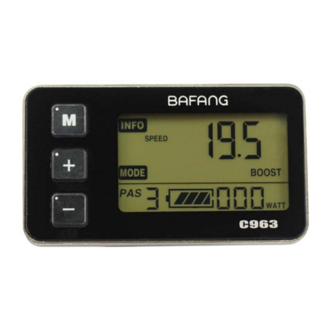BAFANG C963 User manual