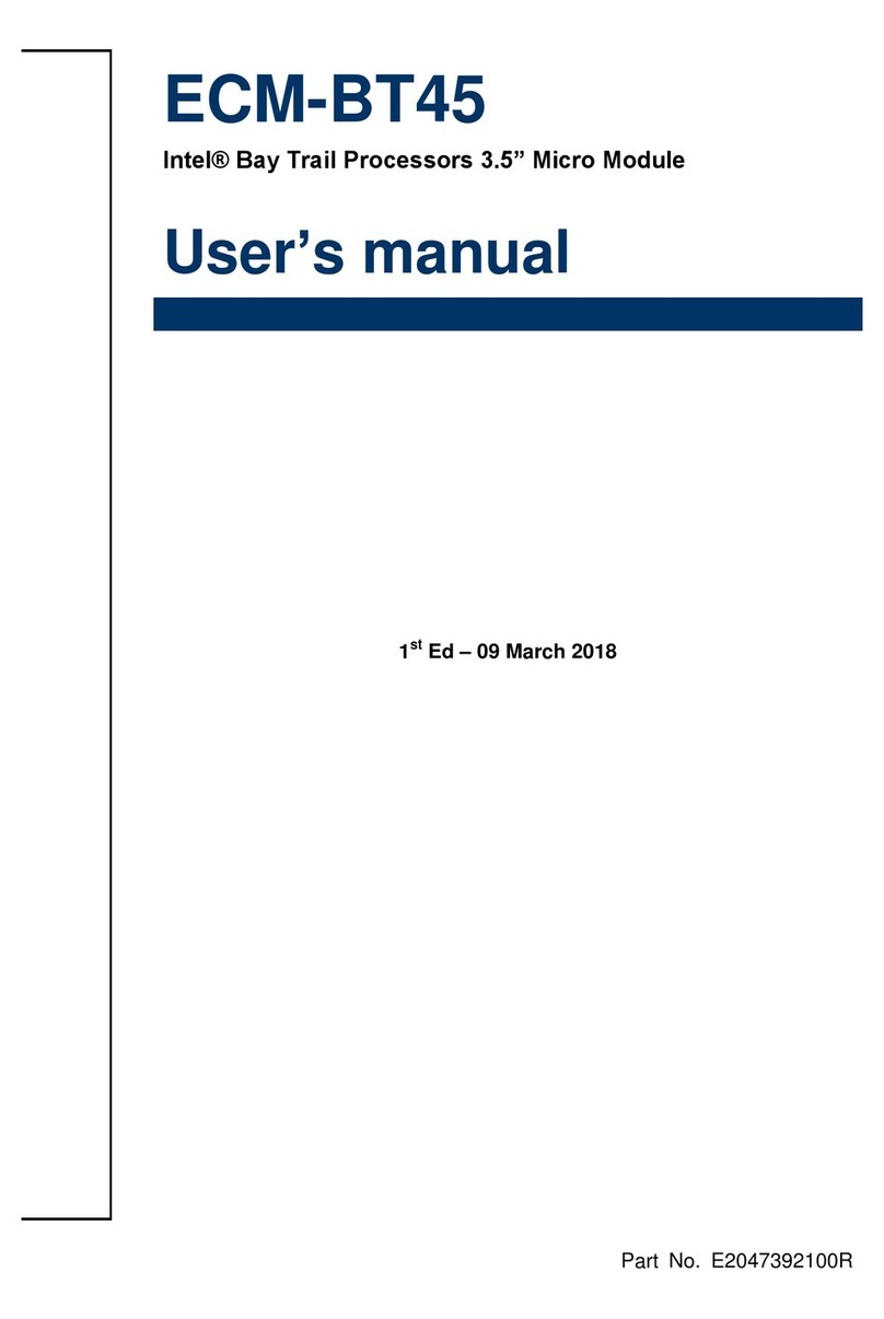 Avalue Technology ECM-BT45 User manual
