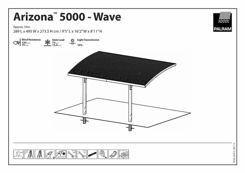 Palram Arizona 5000 Wave - WINGS User manual