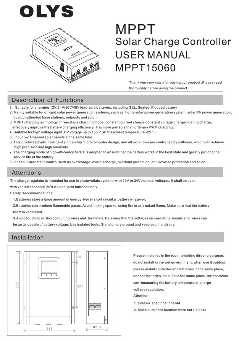 OLYS MPPT15060 user manual
