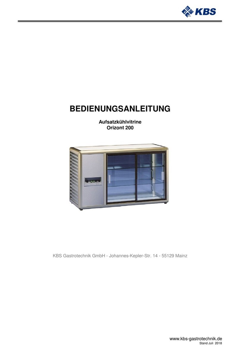KBS Tecfrigo Orizont 200 Series Installation and use