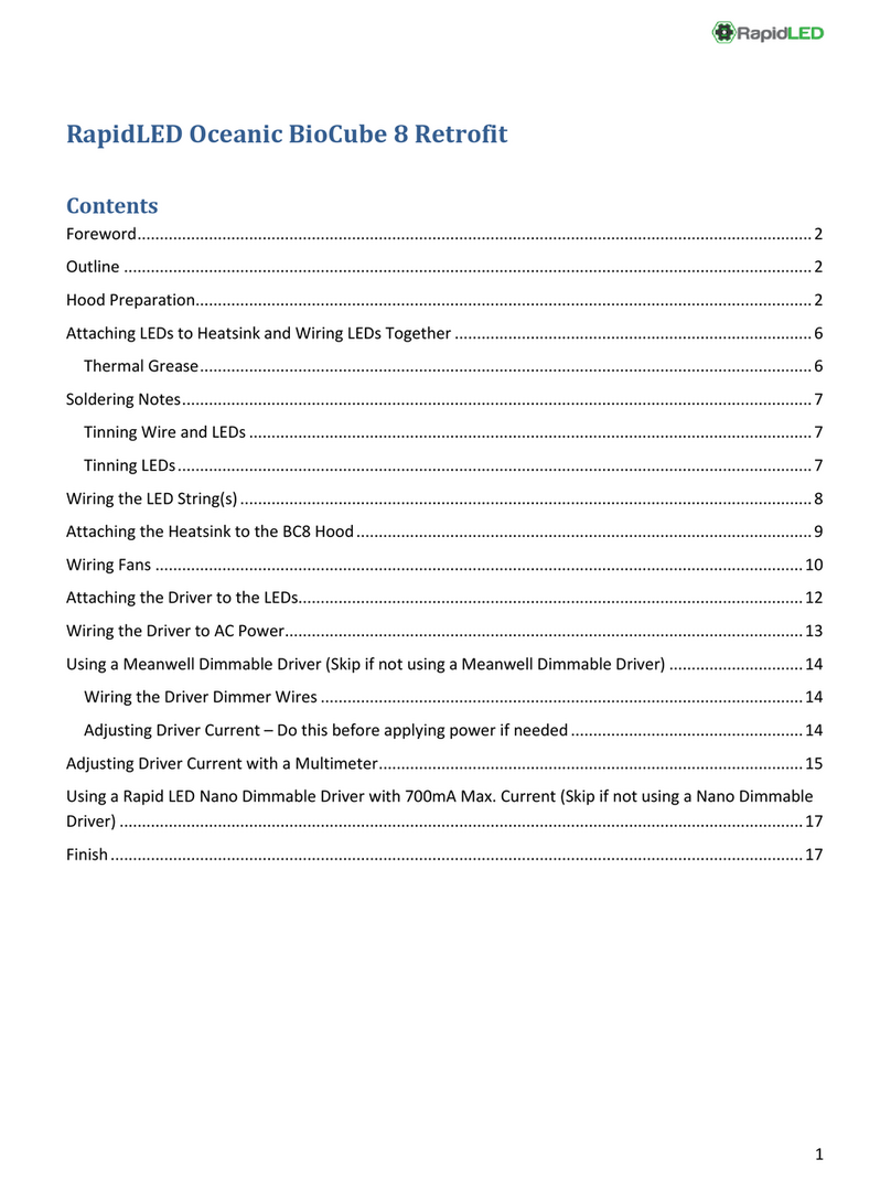 RapidLED Oceanic BioCube 8 Retrofit manual