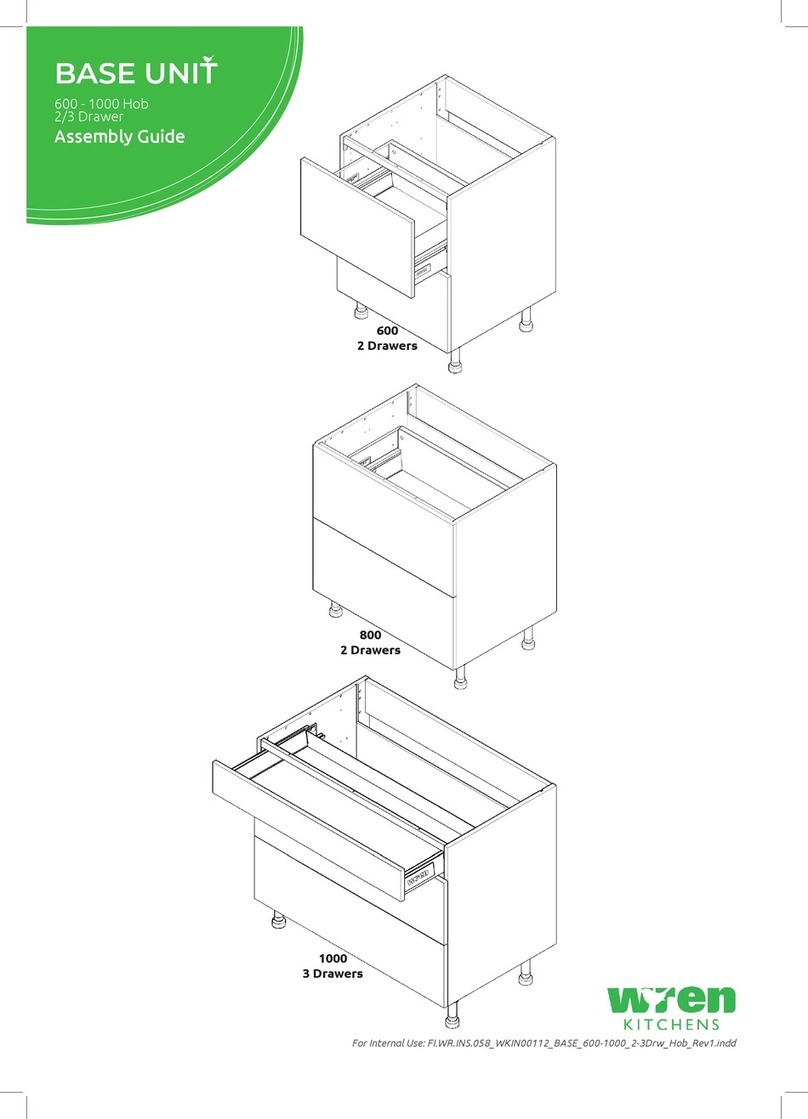 Wren Kitchens BASE UNIT 600 Assembly guide
