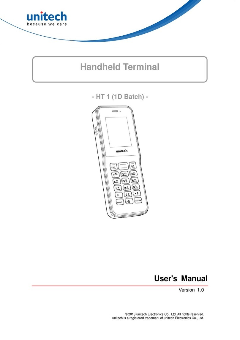 Unitech HT1 1D Batch User manual Unitech HT1 1D Batch User manual