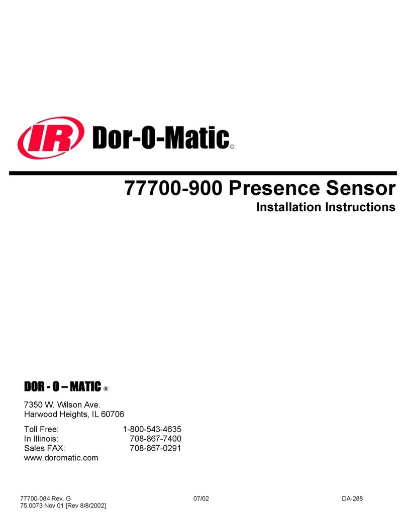 Ingersol Rand Dor-O-Matic 77700-900 installation instructions Ingersol Rand Dor-O-Matic 77700-900 installation instructions