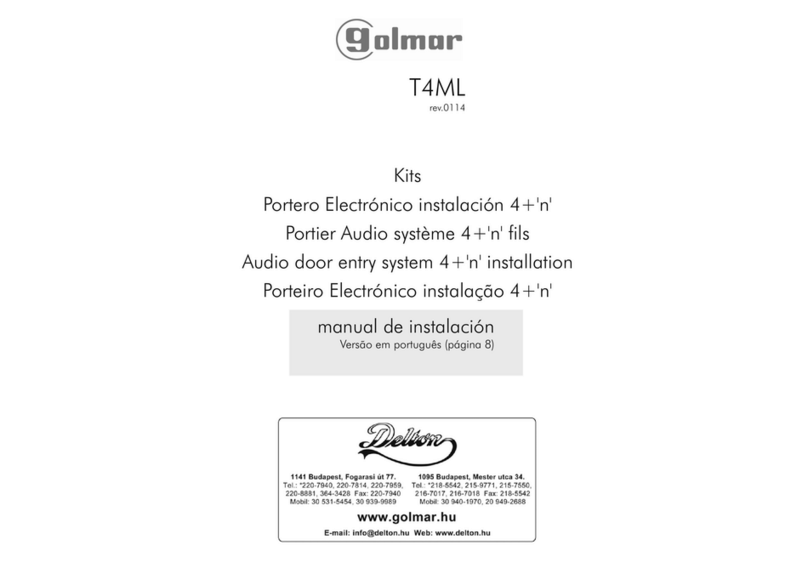 Delton golmar T4ML User manual
