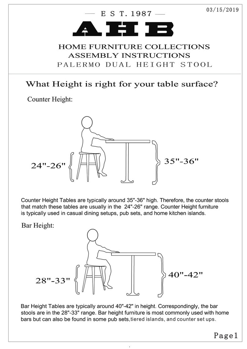 AHB Home Furniture Series Assembly instructions