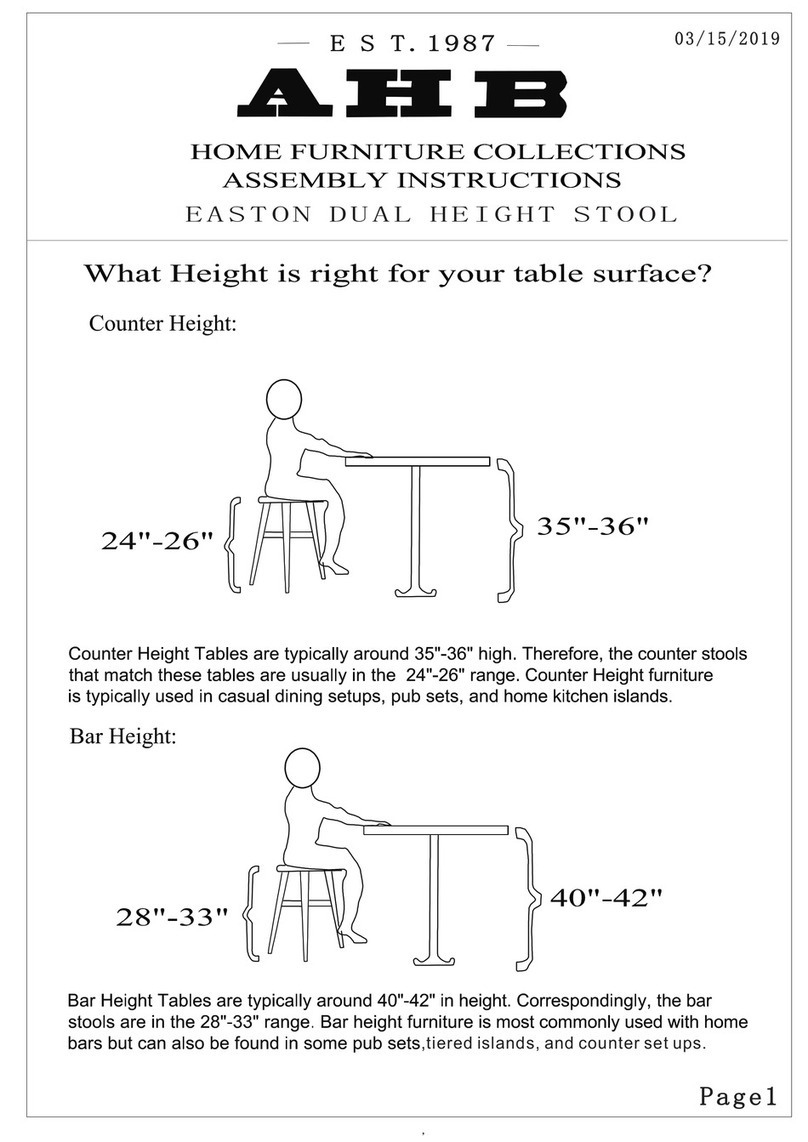 AHB Home Furniture Series Assembly instructions