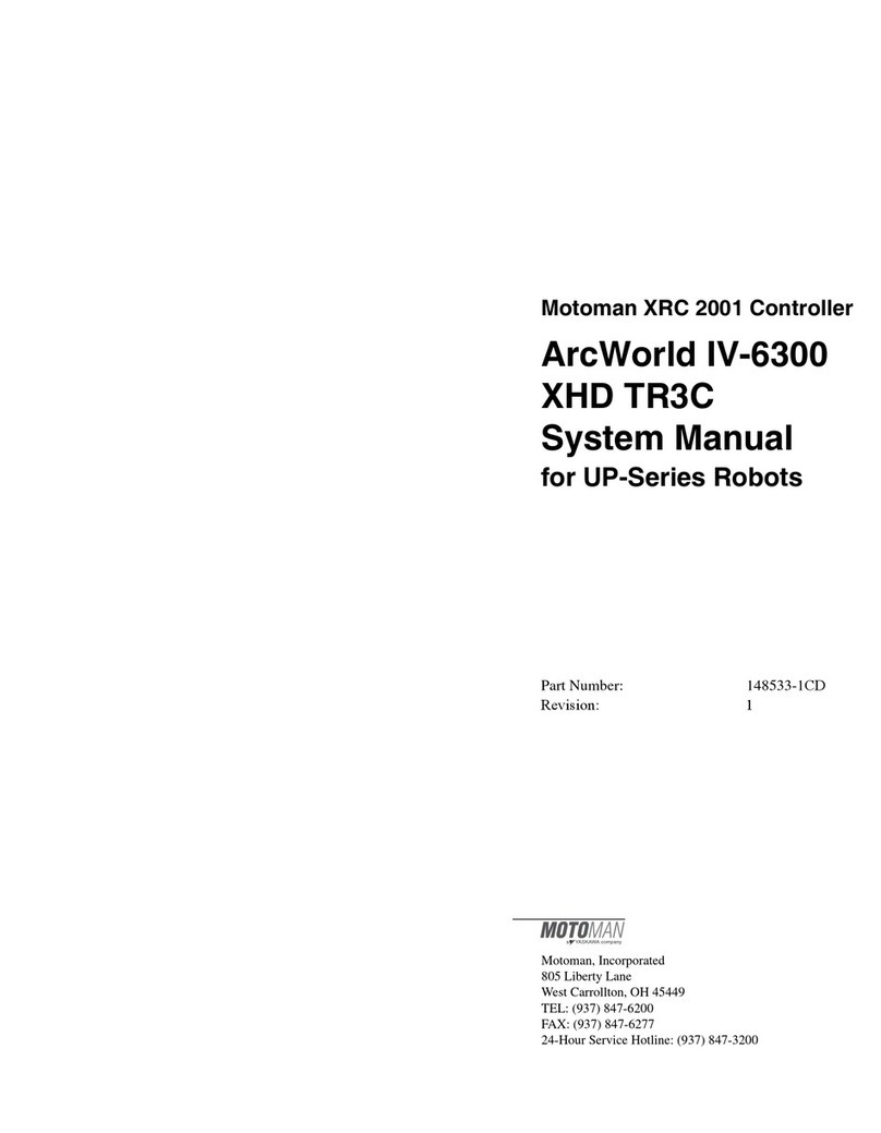 YASKAWA Motoman ArcWorld IV-6300 XHD TR3C System manual