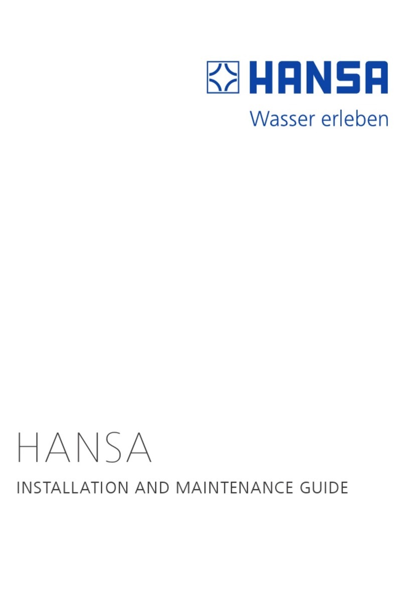 Hansa 5145 0193 0067 Installation and maintenance guide Hansa 5145 0193 0067 Installation and maintenance guide
