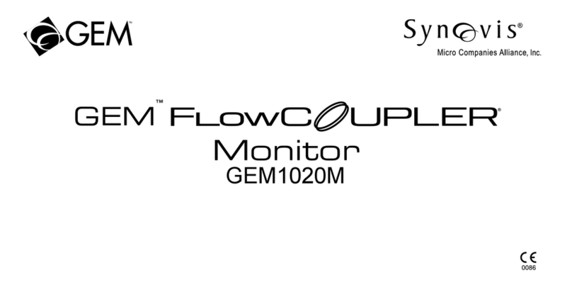 GEM FlowCOUPLER GEM1020M User manual