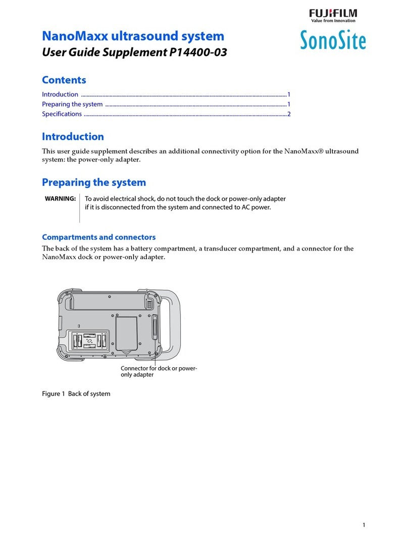 FujiFilm SonoSite NanoMaxx User guide supplement