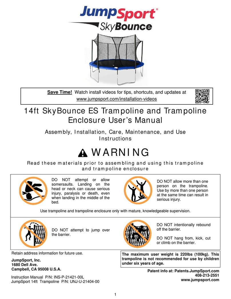 JumpSport SkyBounce user manual