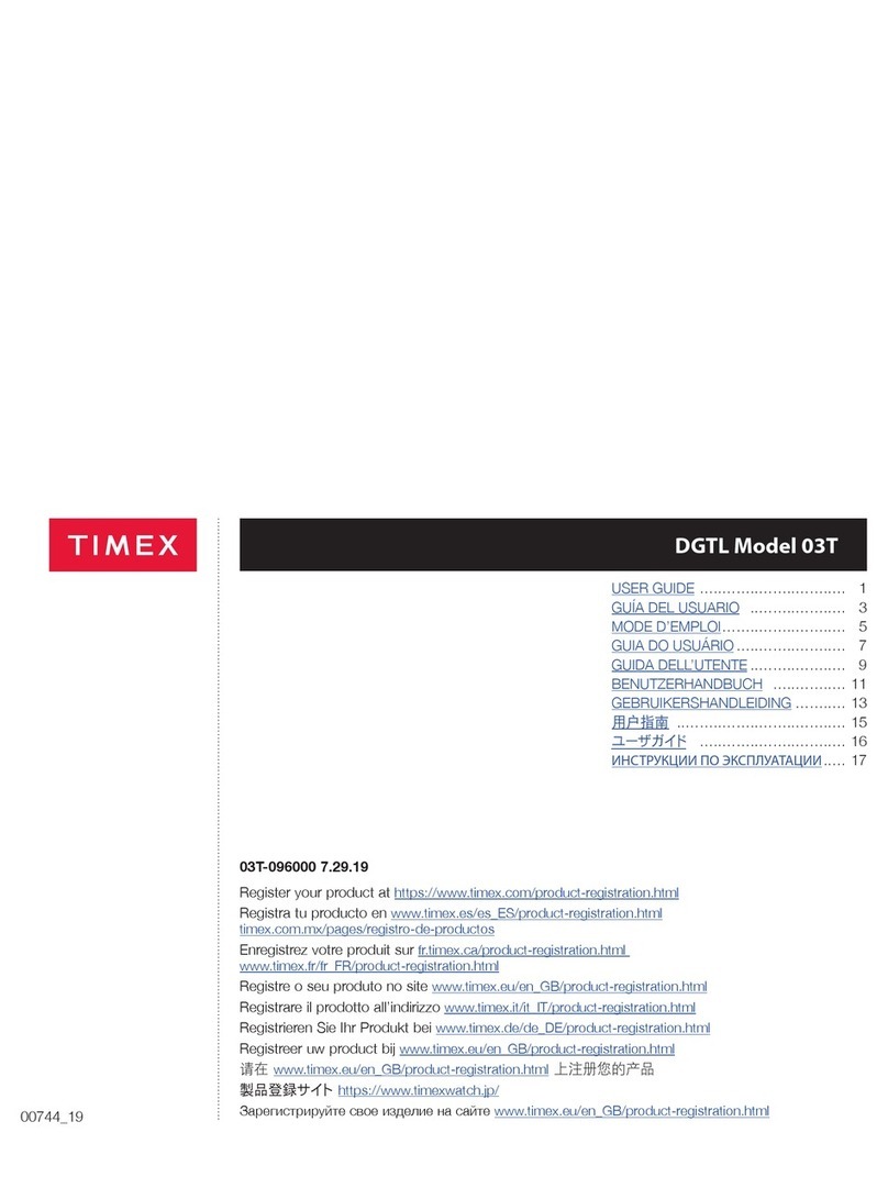 Timex DGTL 03T User manual Timex DGTL 03T User manual