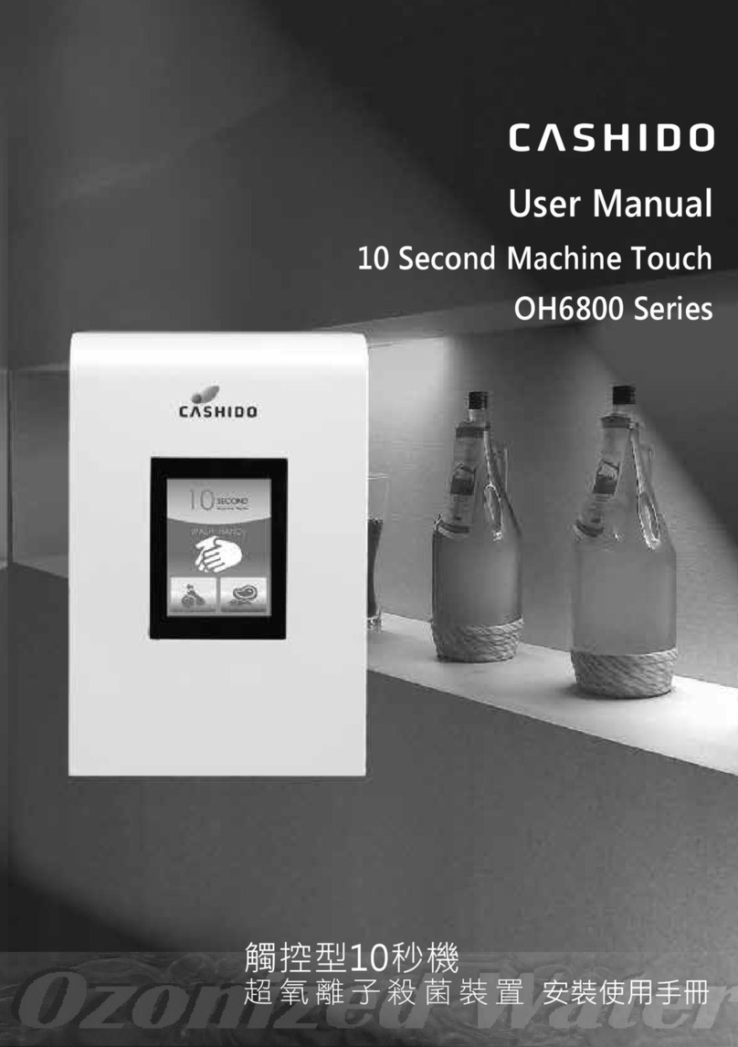 CASHIDO 10 Second Machine Commercial OH6800 Series user manual