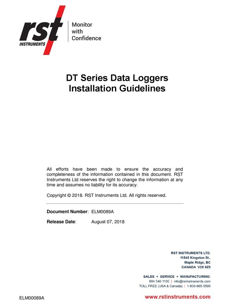 RST DT2350 Installation guidelines