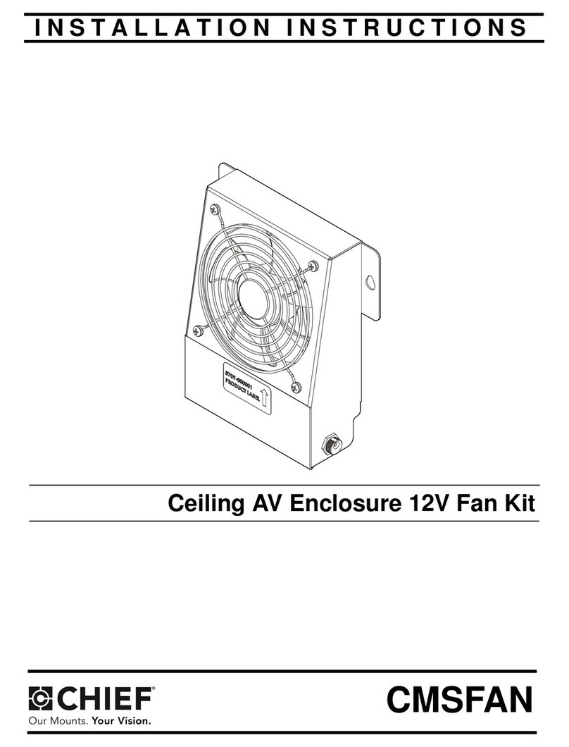 CHIEF CMSFAN installation instructions