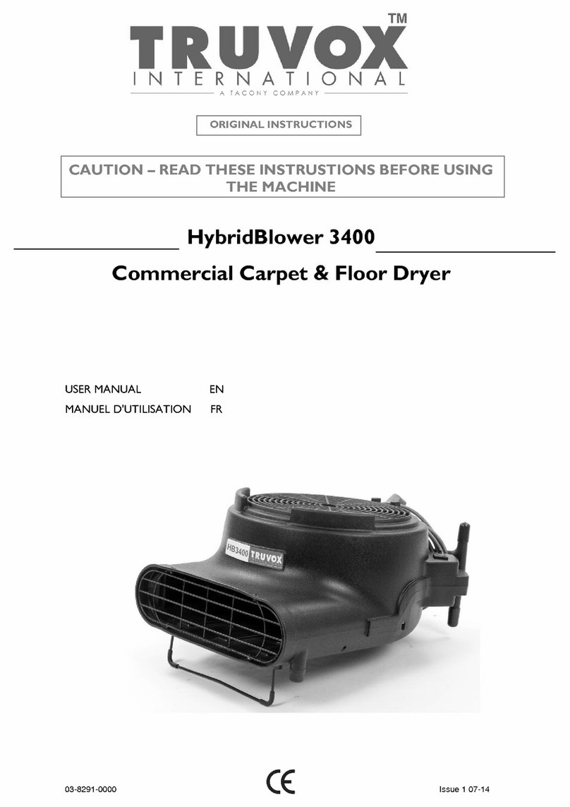 Tacony Truvox HybridBlower 3400 Series User manual