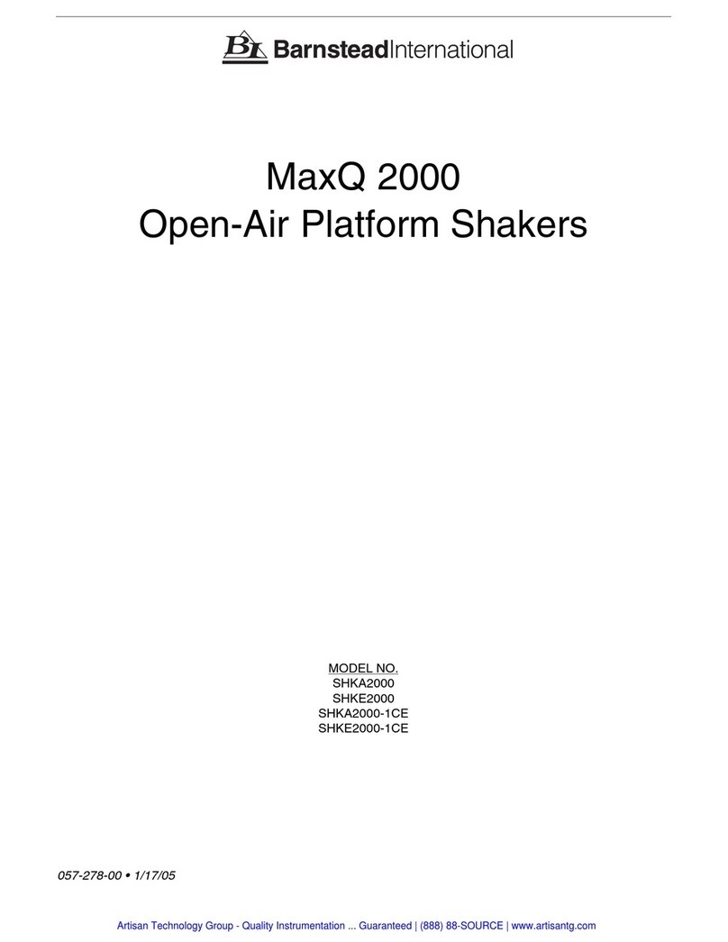 Barnstead MaxQ 2000 Series manual